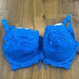 Frederick’s of Hollywood 32DD 32 E Charlotte blue nwt new with tags bra